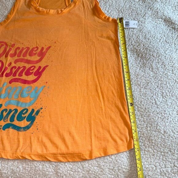 Disney Parks Women's Orange Graphic Racerback Tank Top Size XL NWT - Picture 7 of 7